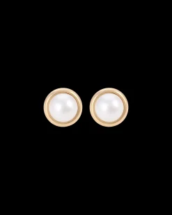 Boucles d'oreilles clips - Golden Pearl Duo