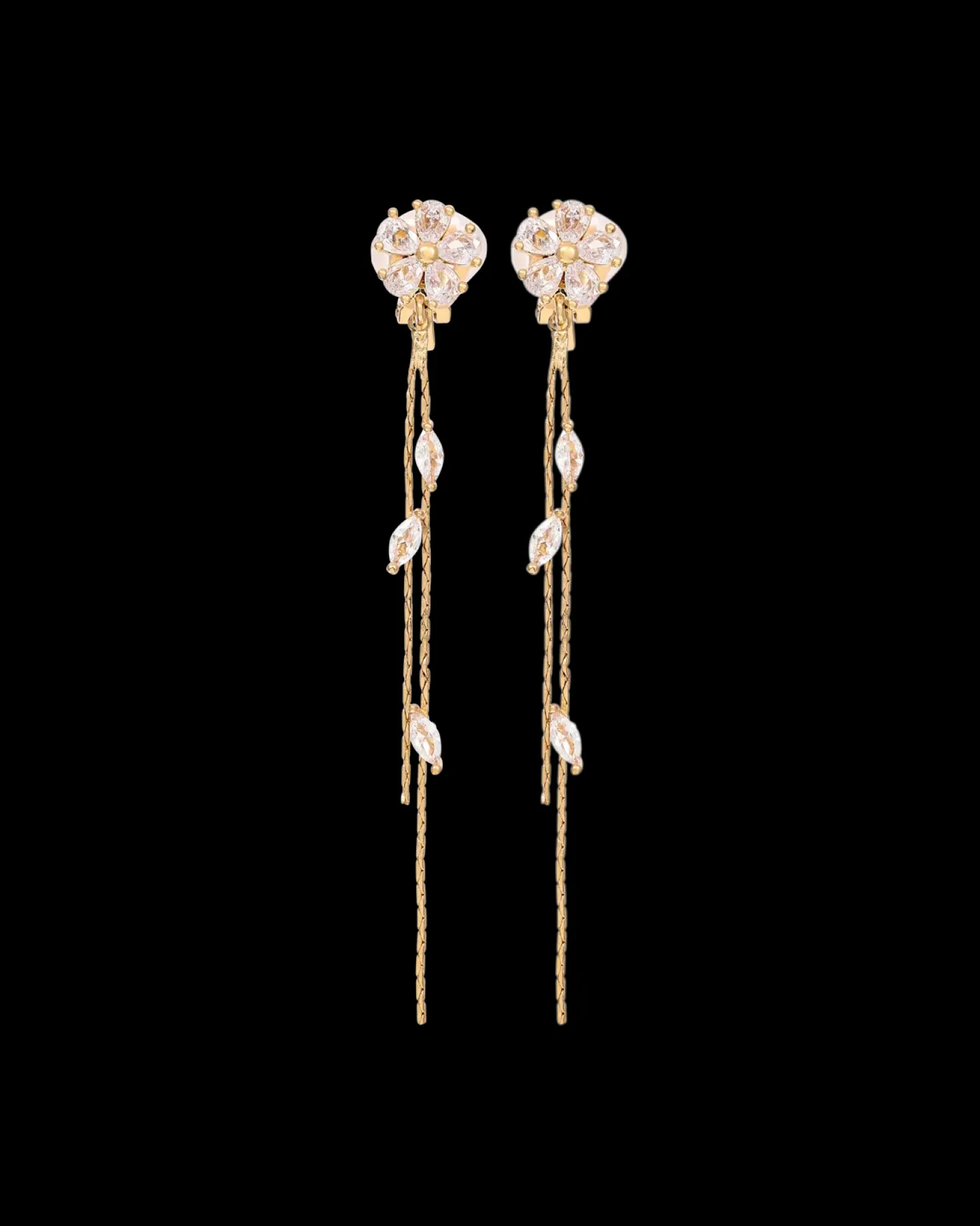 Boucles d'oreilles clips -Twinkling Blossom