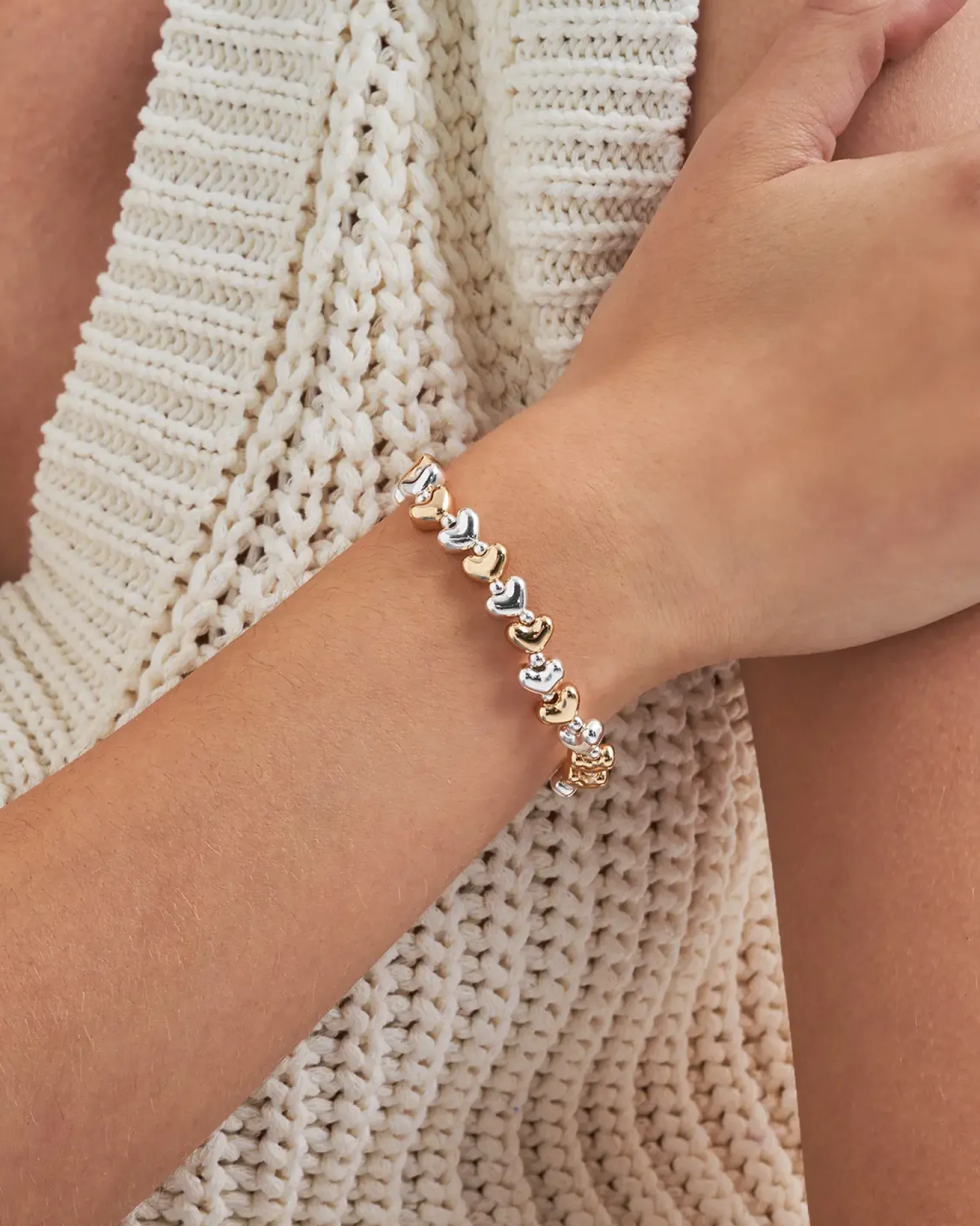 Bracelet - Bicolor Hearts