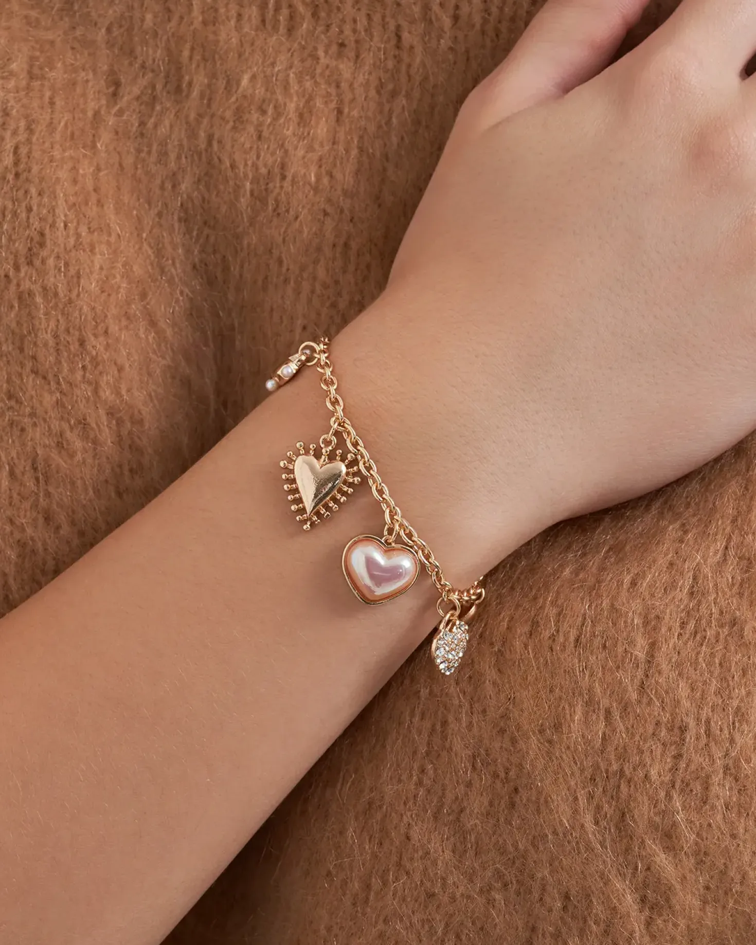 Bracelet - Golden Hearts