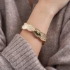 Bracelet - Hammered Leaf
