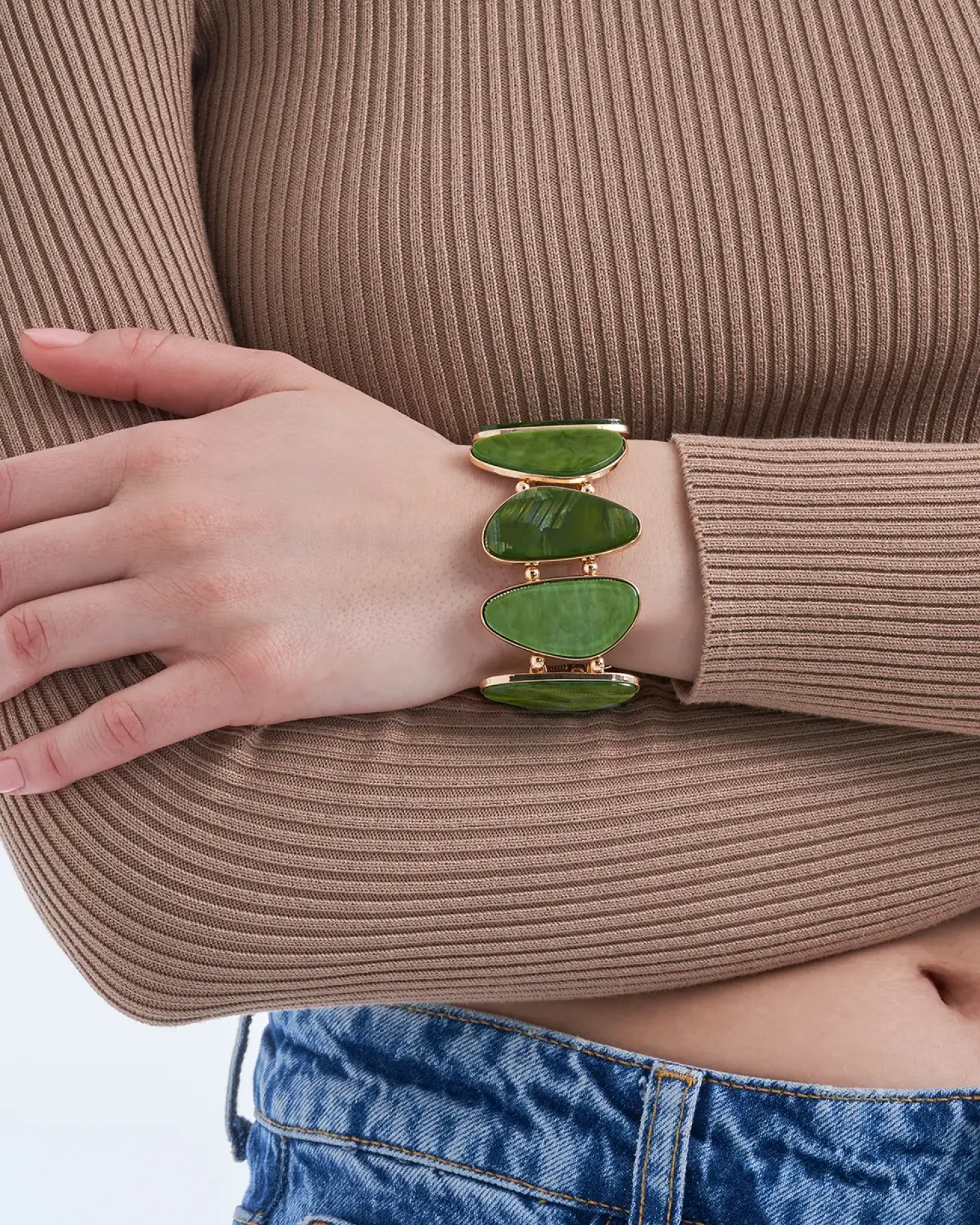 Bracelet - Marbled Green