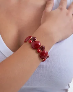 Bracelet - Red Shapes