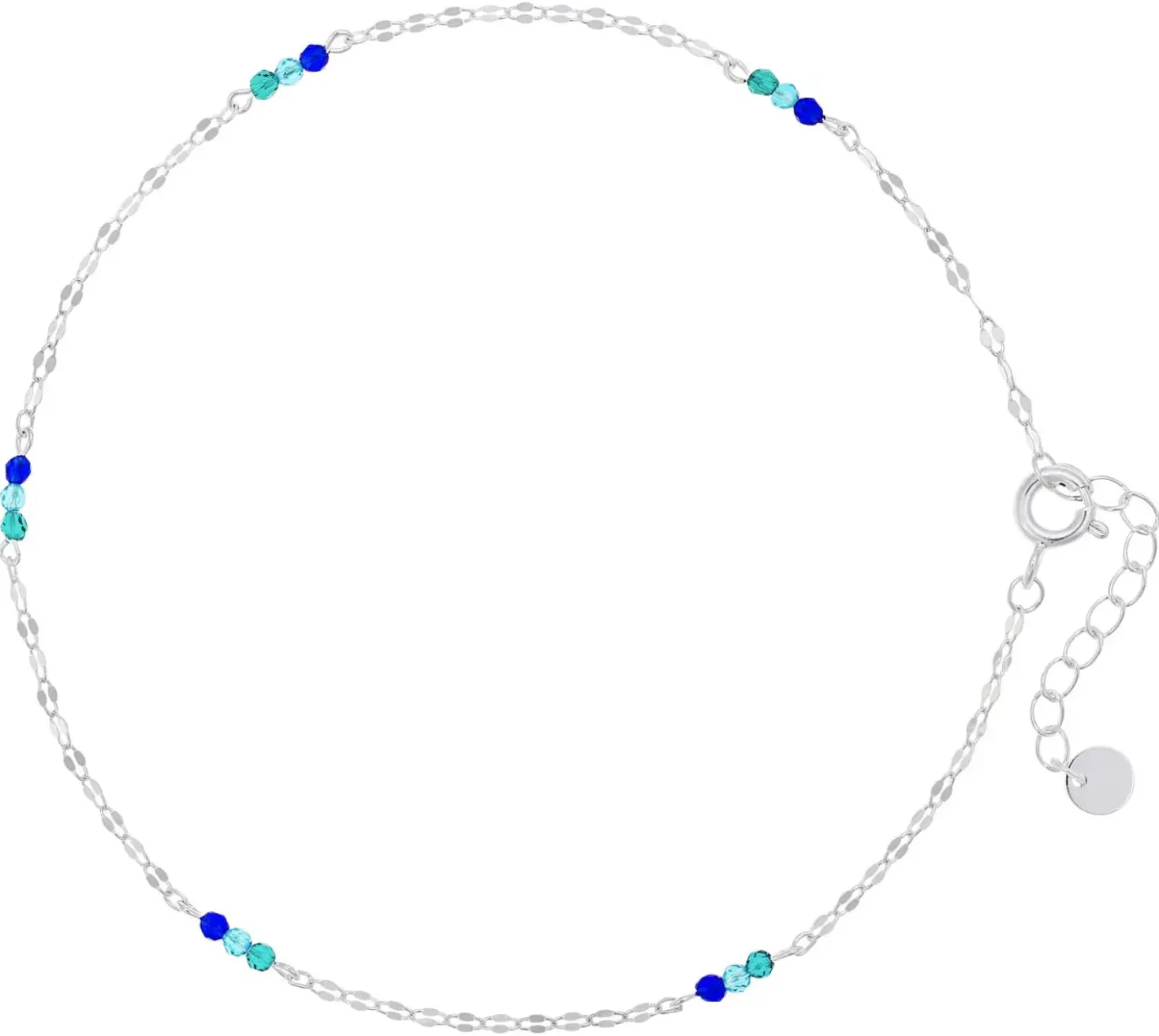 Bracelet de cheville - Blue Sequins