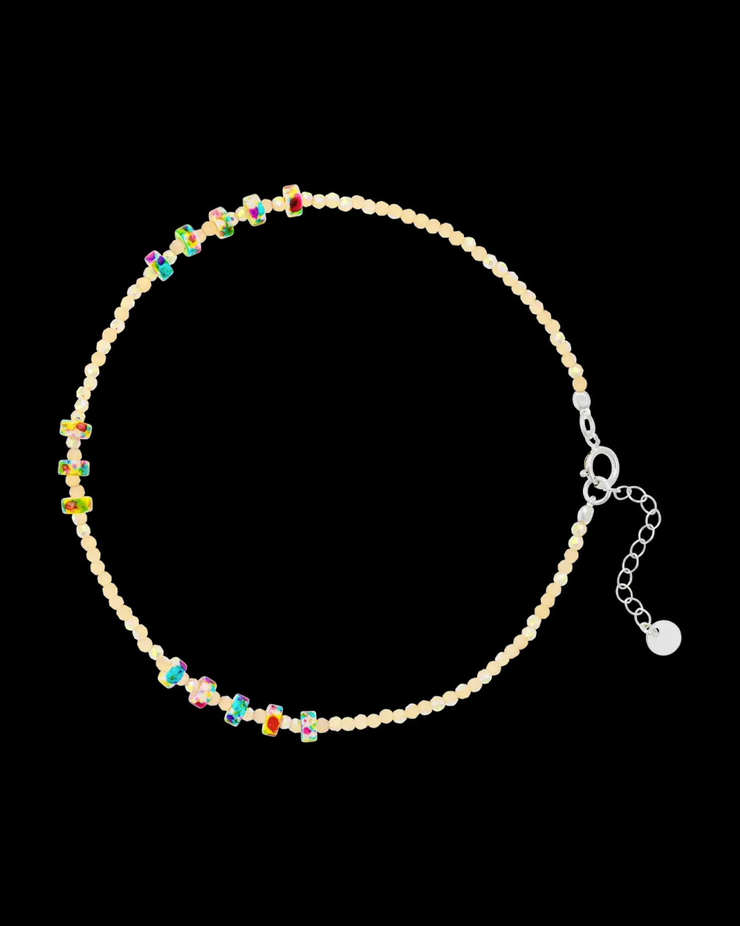 Bracelet de cheville - Rainbow Glitter