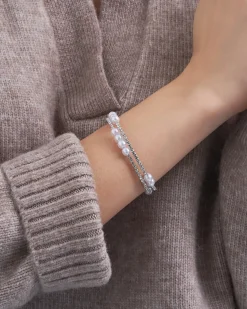 Bracelet jonc - Gleaming Pearls