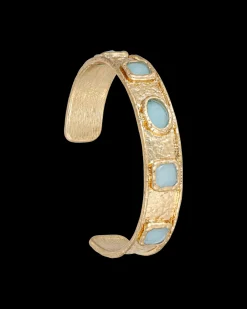 Bracelet jonc - Golden Blue
