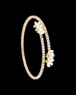 Bracelet jonc - Golden Floral