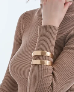Bracelet jonc - Golden Satin