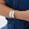 Bracelet jonc - Hammered Double