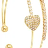 Bracelet jonc - Heart Rows