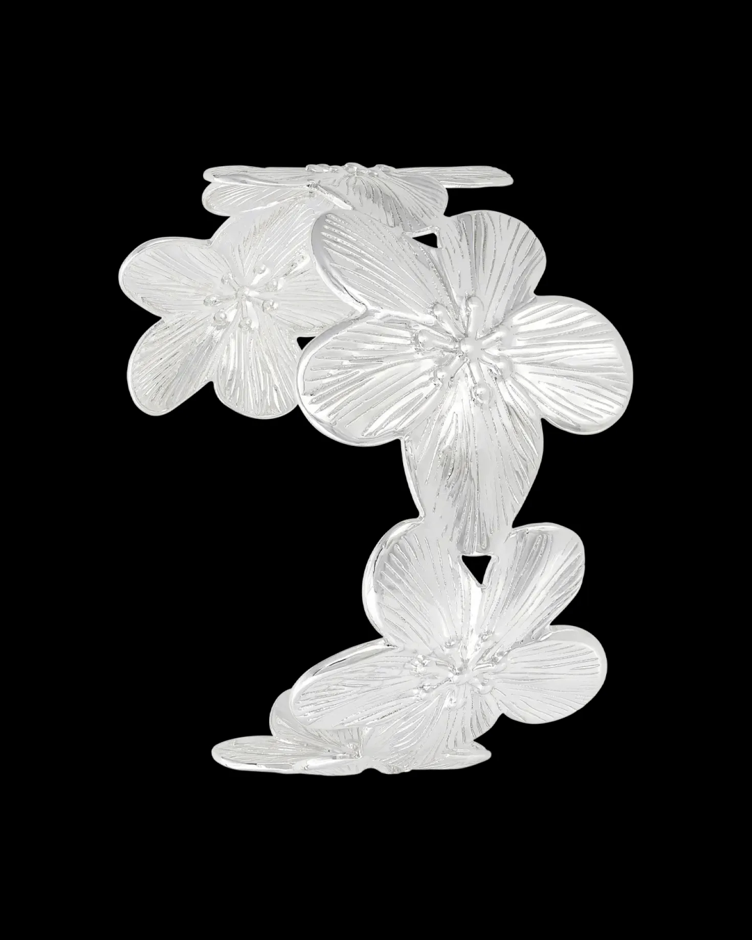 Bracelet jonc - Silver Blossom