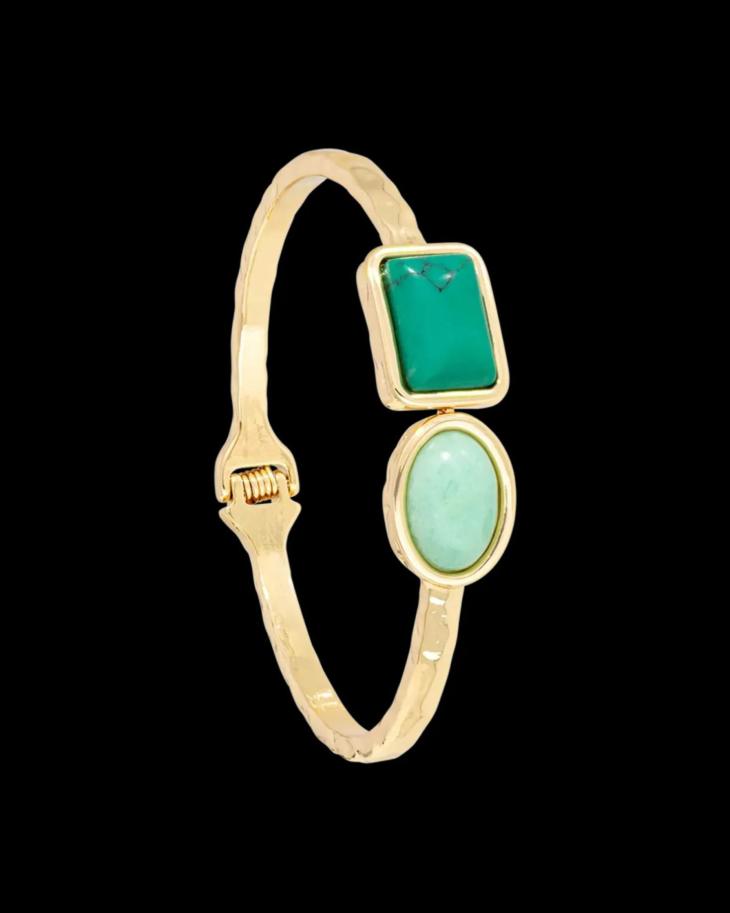 Bracelet jonc - Square Amazonite