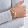 Bracelet jonc - White Pearls