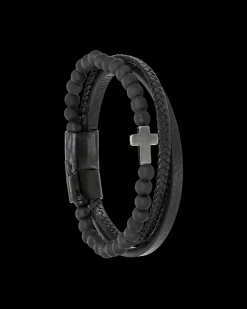 Bracelet pour homme - Black Cross