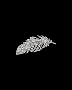 Broche - Silver Feather
