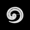 Broche - Silver Spiral