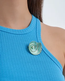 Broche - Turquoise Shell