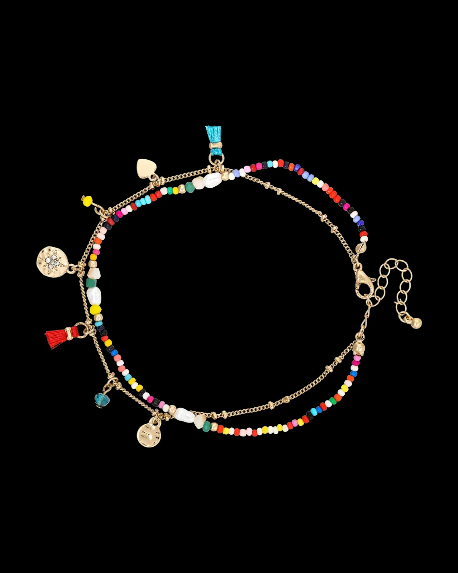 Chaînette de cheville - Colorful Pearls