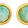 Clous d'oreilles - Amazonite Glow