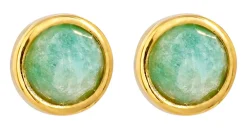 Clous d'oreilles - Amazonite Glow