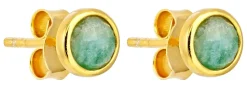Clous d'oreilles - Amazonite Glow