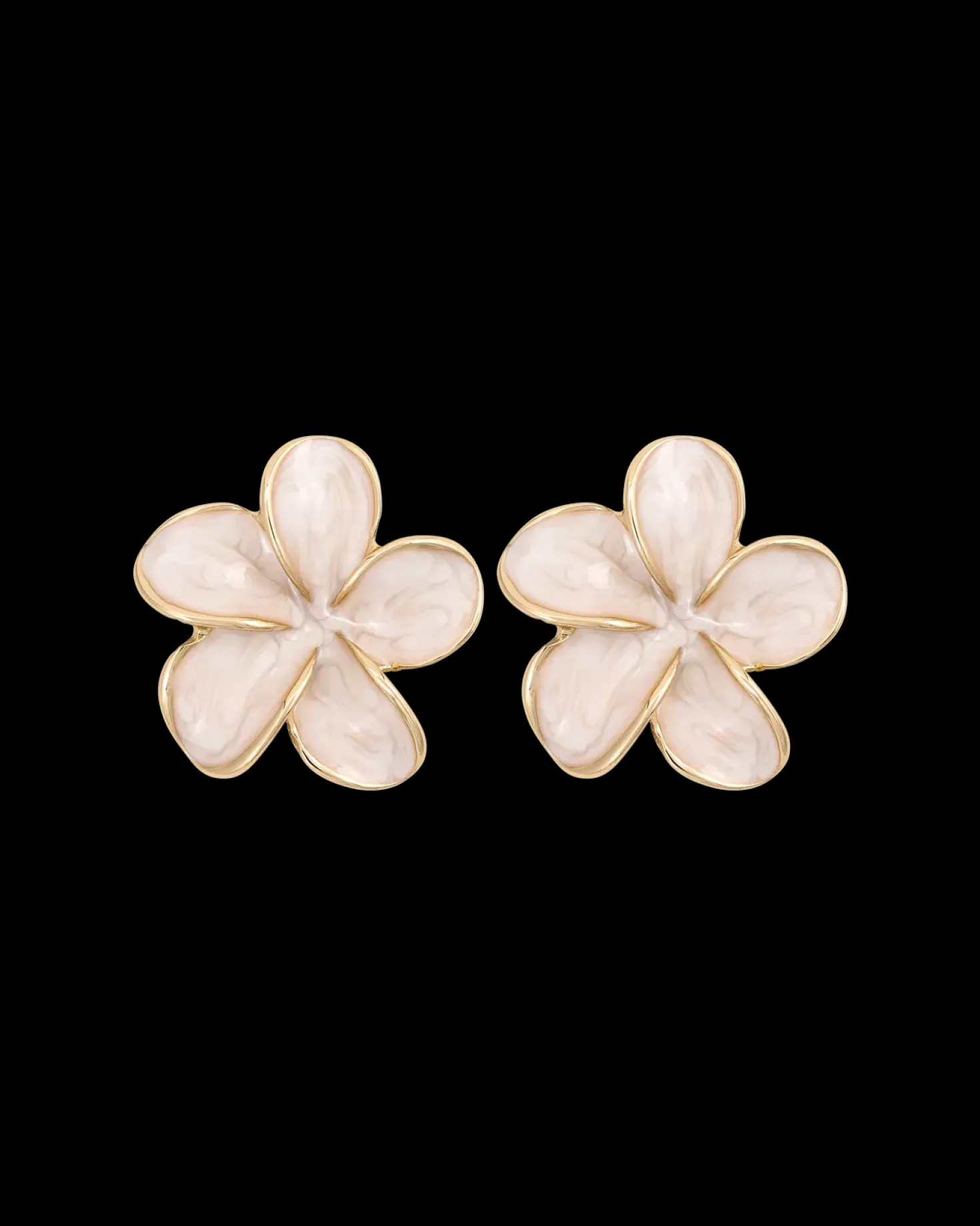 Clous d'oreilles - Beige Blossom