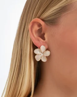 Clous d'oreilles - Beige Blossom