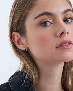 Clous d’oreilles - Black Oval