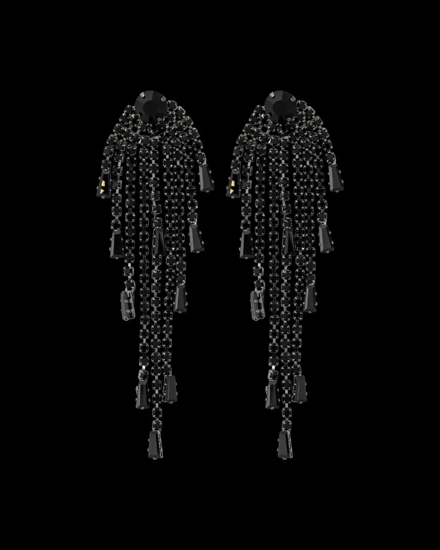 Clous d'oreilles - Black Rain