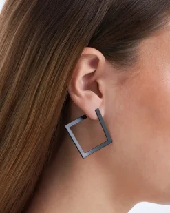 Clous d'oreilles - Black Square