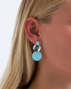 Clous d'oreilles - Blue Circles
