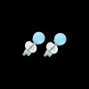 Clous d'oreilles - Blue Opal