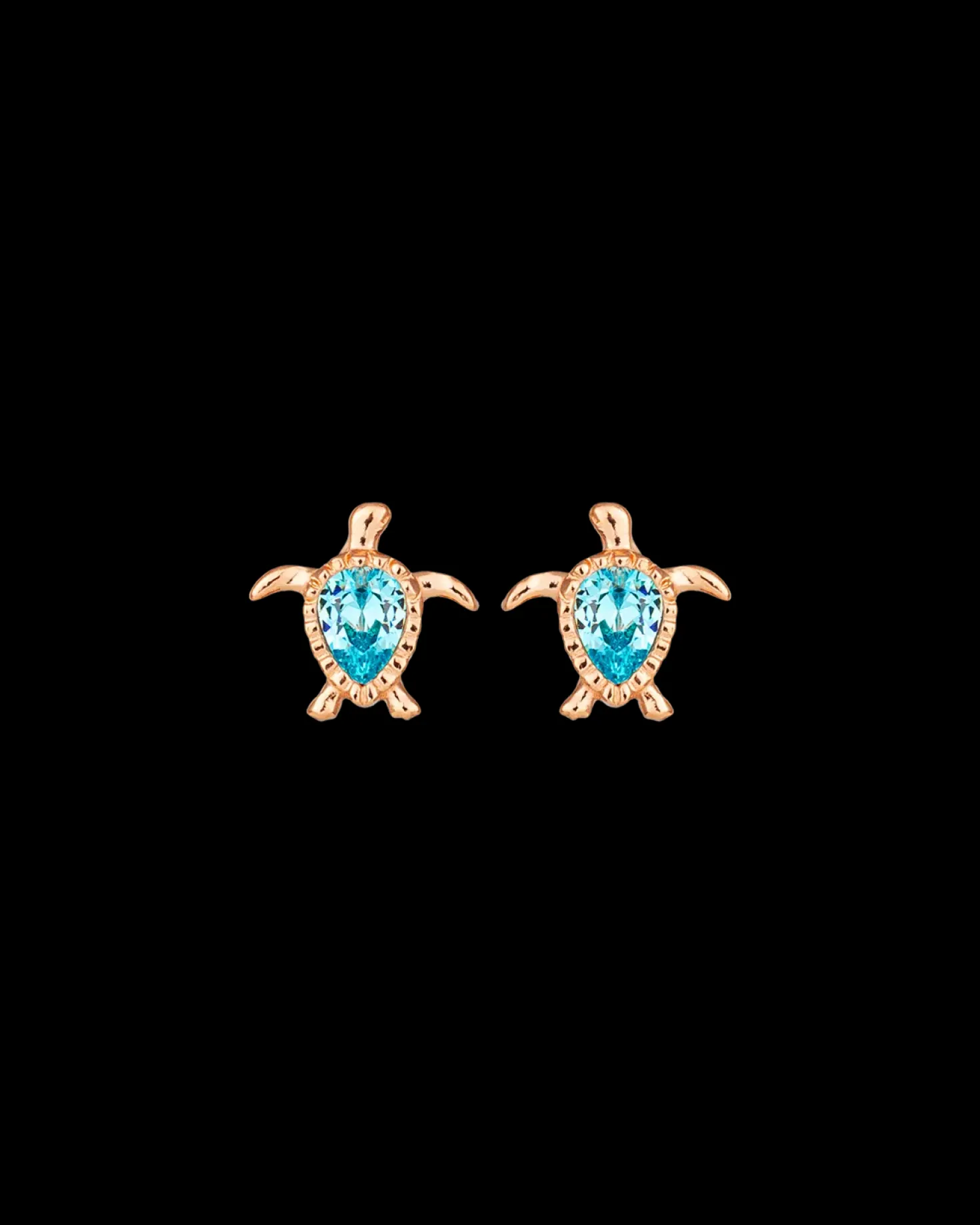 Clous d'oreilles - Blue Shell