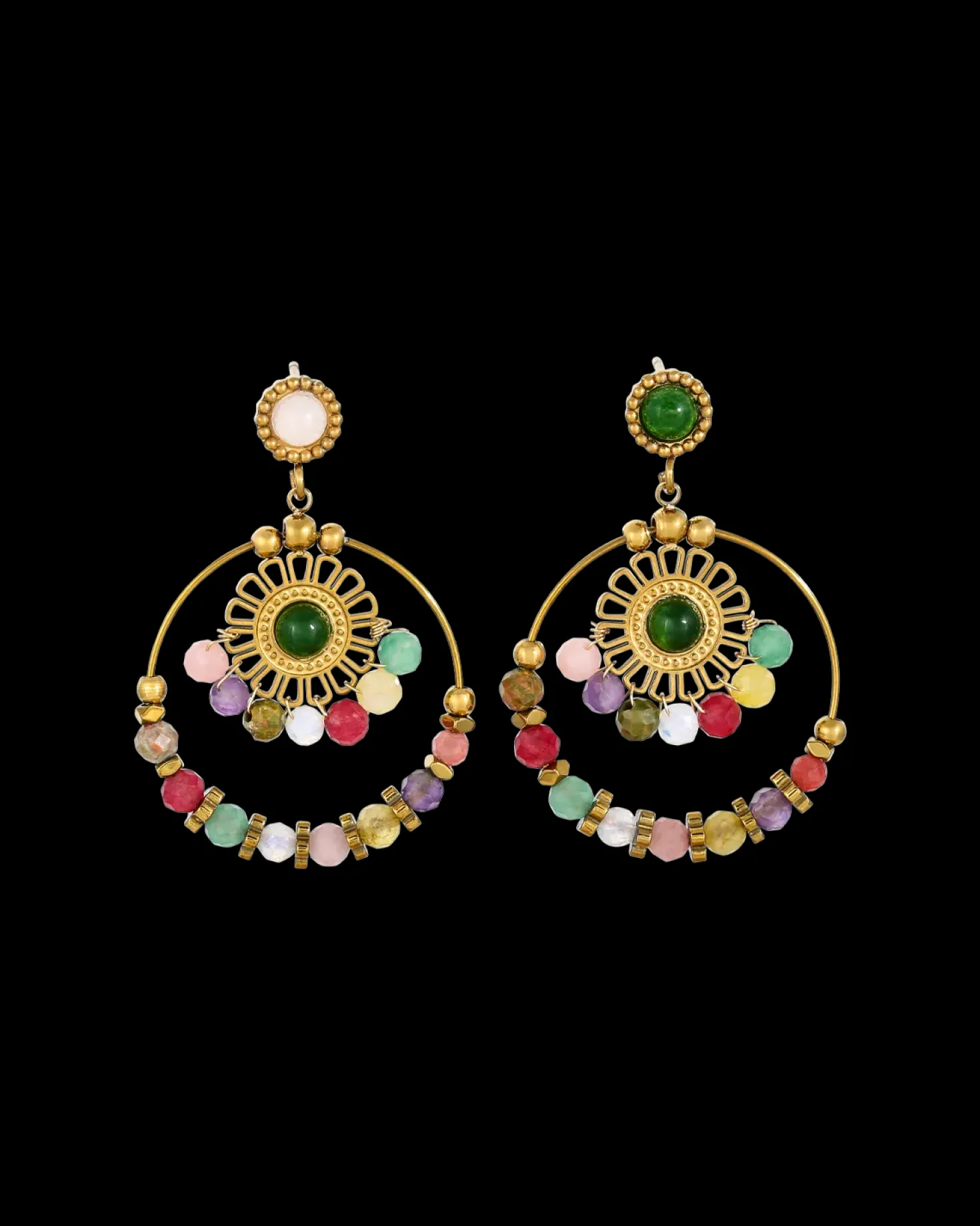 Clous d'oreilles - Boho Amethyst