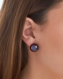 Clous d'oreilles - Burgundy Ball