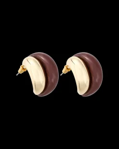 Clous d'oreilles - Burgundy Shine