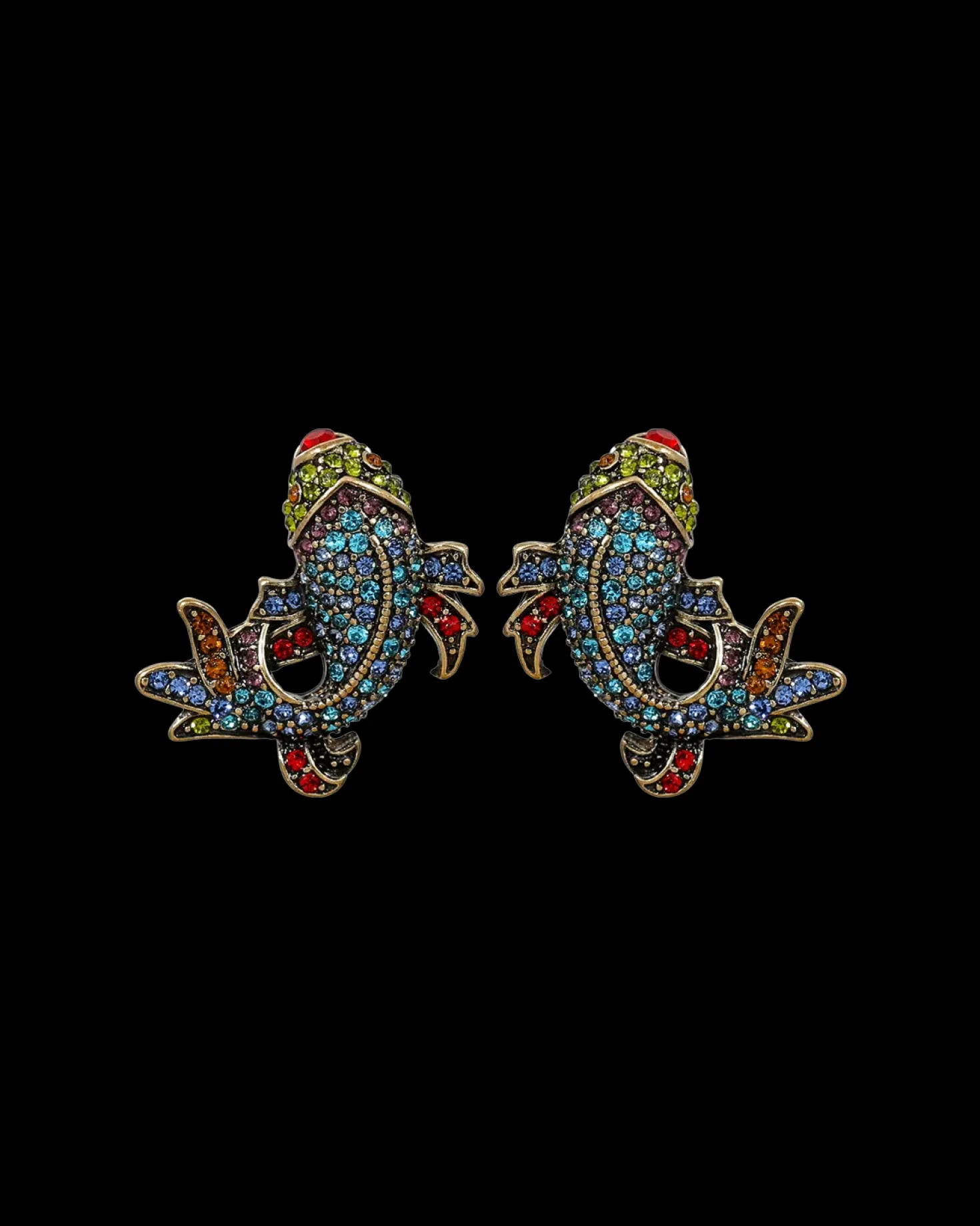 Clous d'oreilles - Colorful Pond