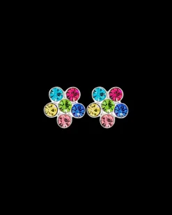 Clous d'oreilles - Colorful Flower