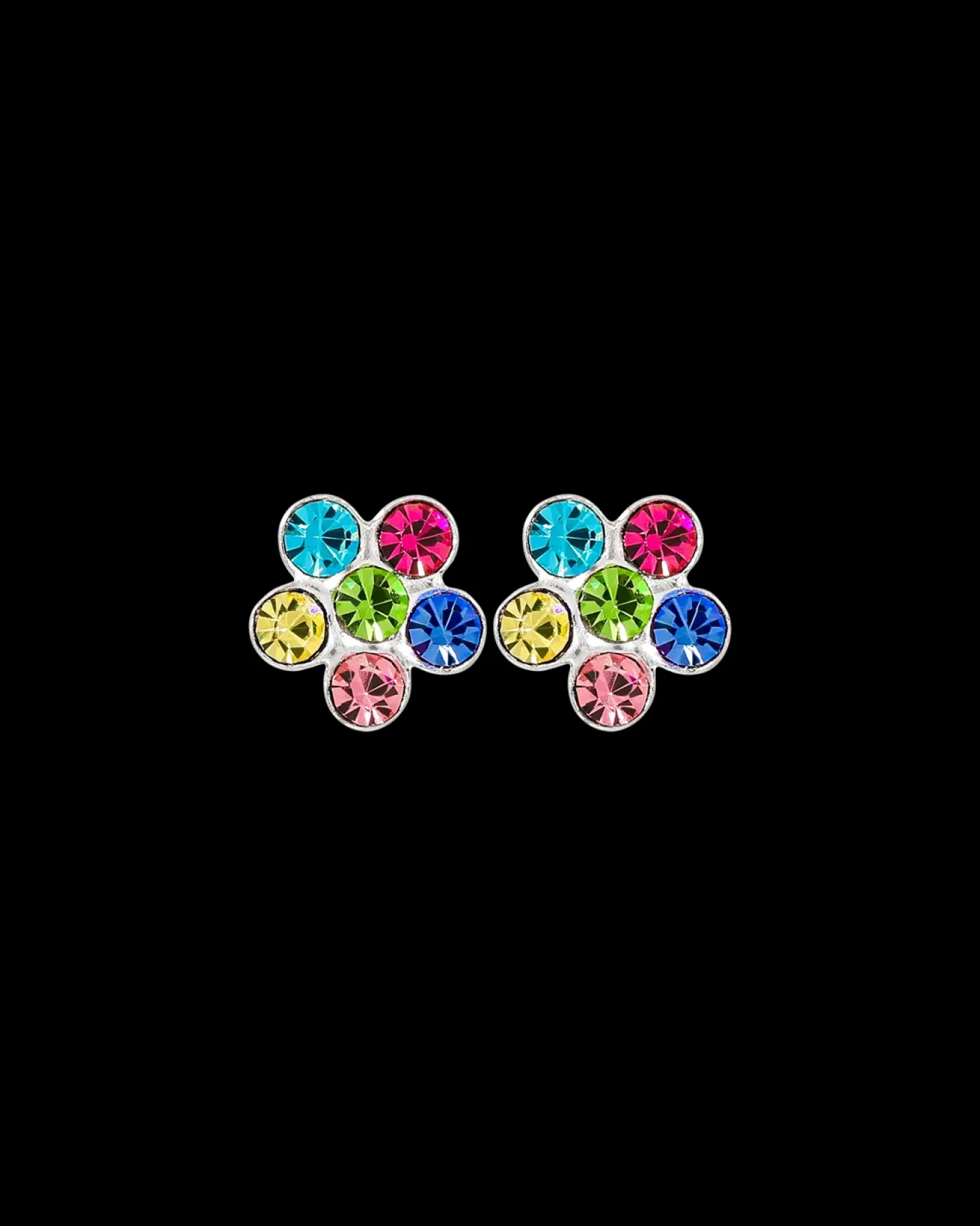 Clous d'oreilles - Colorful Flower