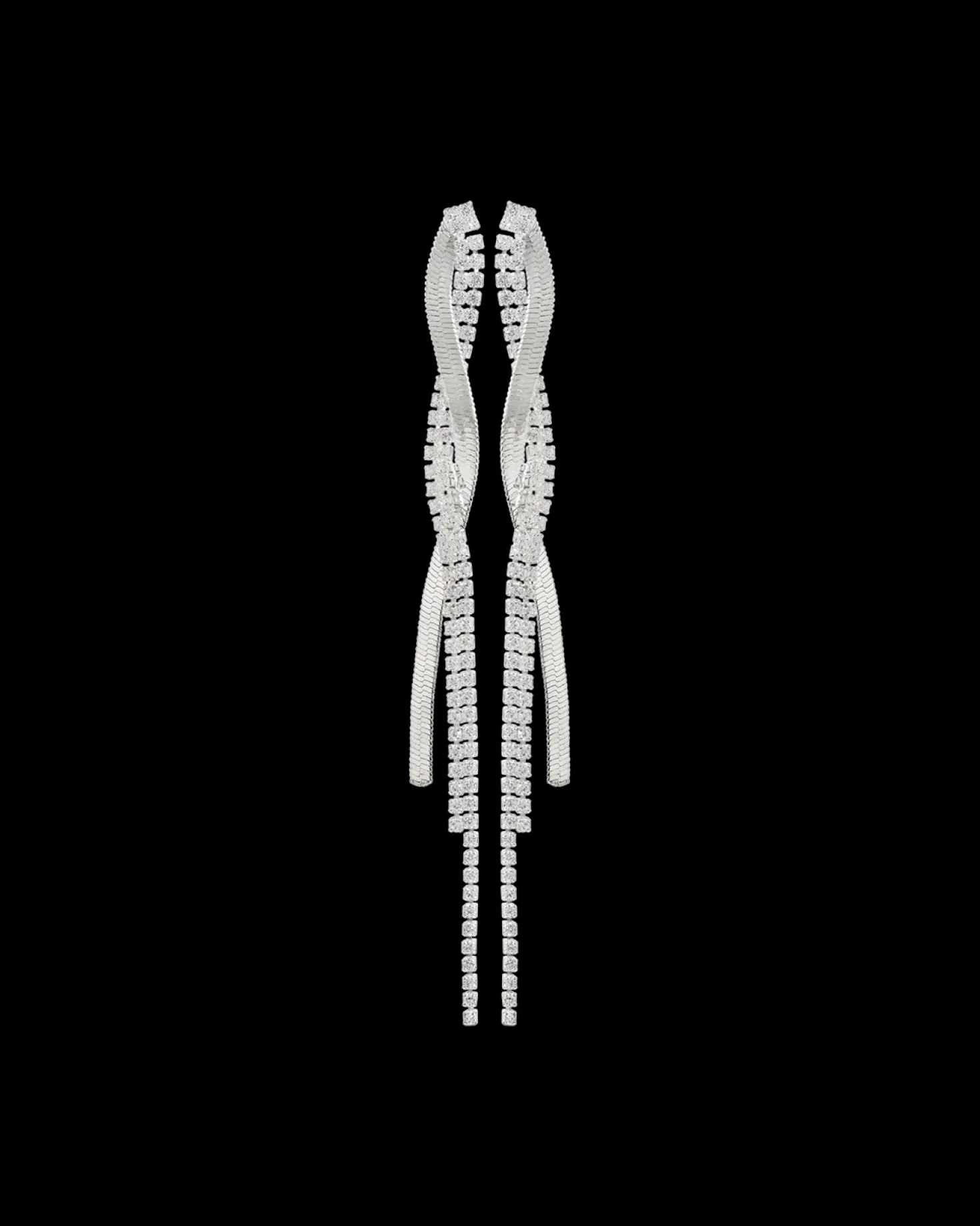 Clous d'oreilles - Curled Silver