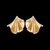 Clous d'oreilles - Curved Leaves