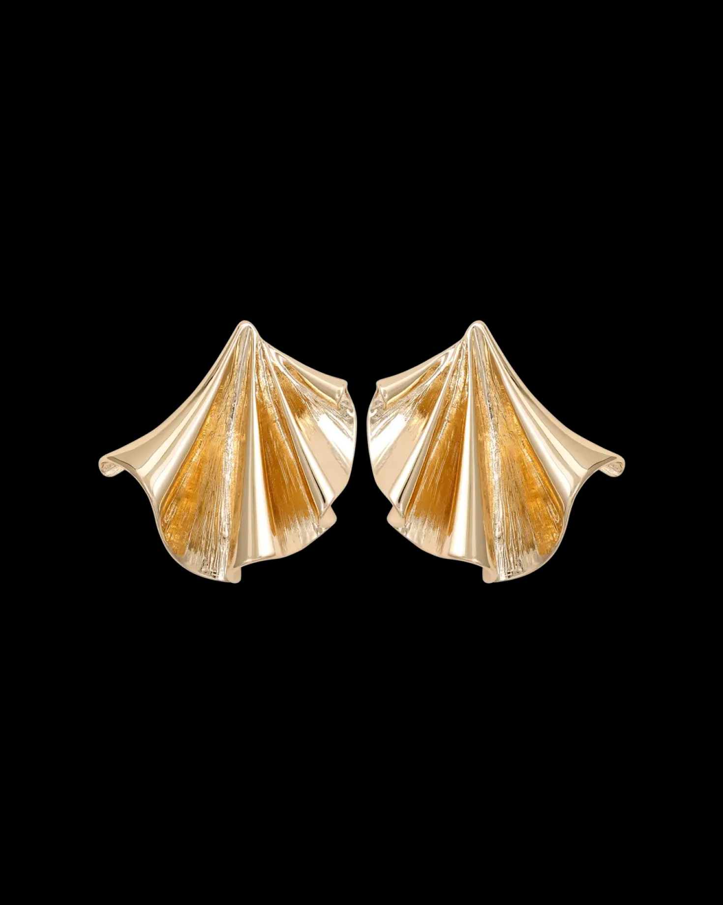 Clous d'oreilles - Curved Leaves