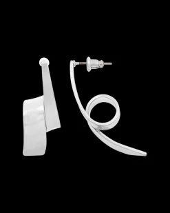 Clous d'oreilles - Curved Silver