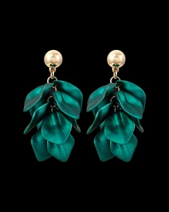 Clous d'oreilles - Emerald Leaves