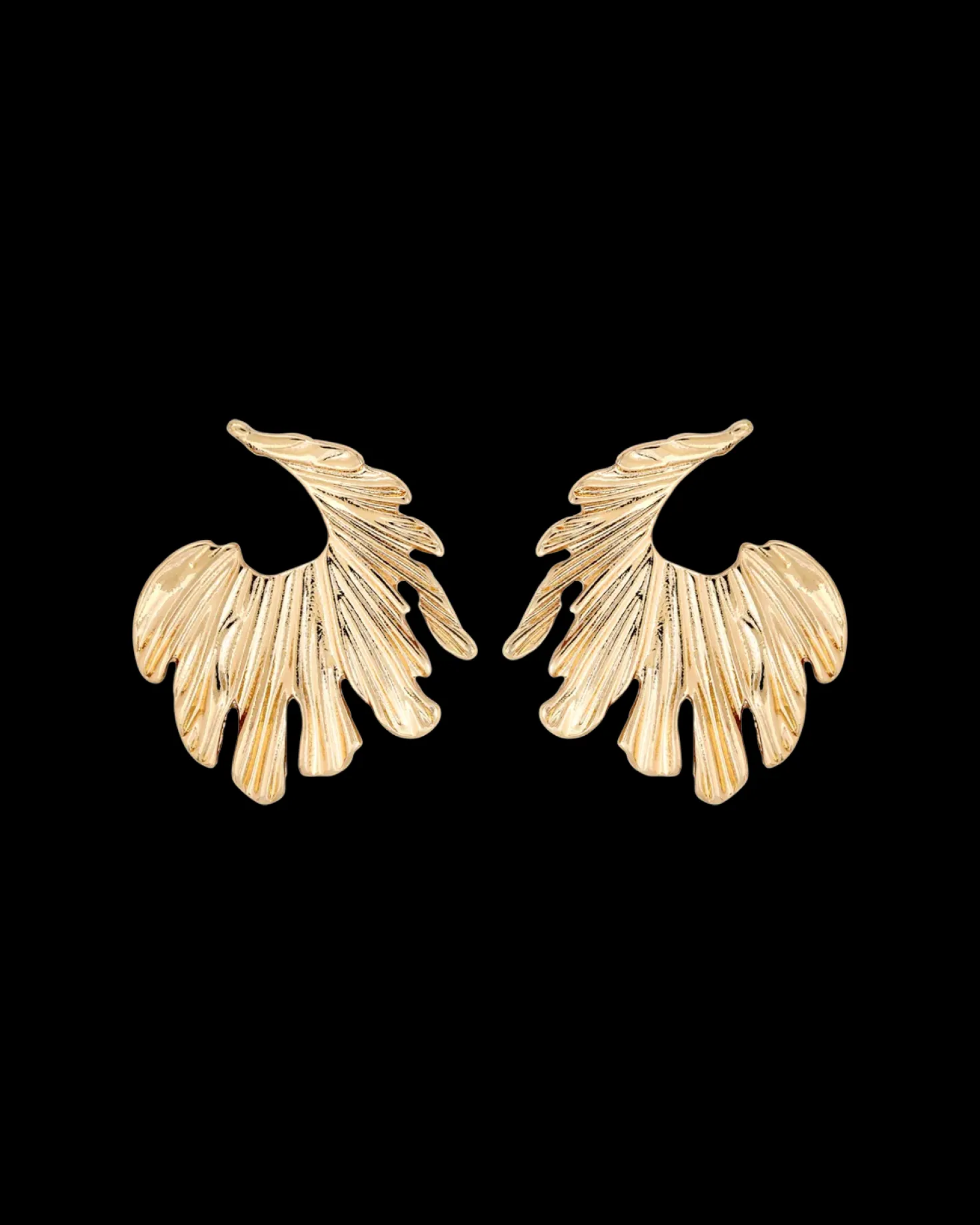 Clous d'oreilles - Golden Feather