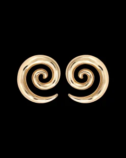 Clous d'oreilles - Golden Spirals