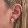 Clous d'oreilles - Golden Snowflake