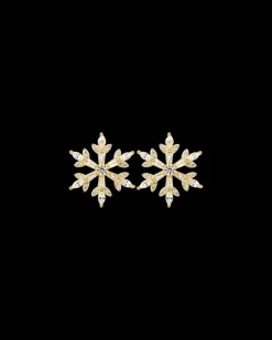 Clous d'oreilles - Golden Snowflake