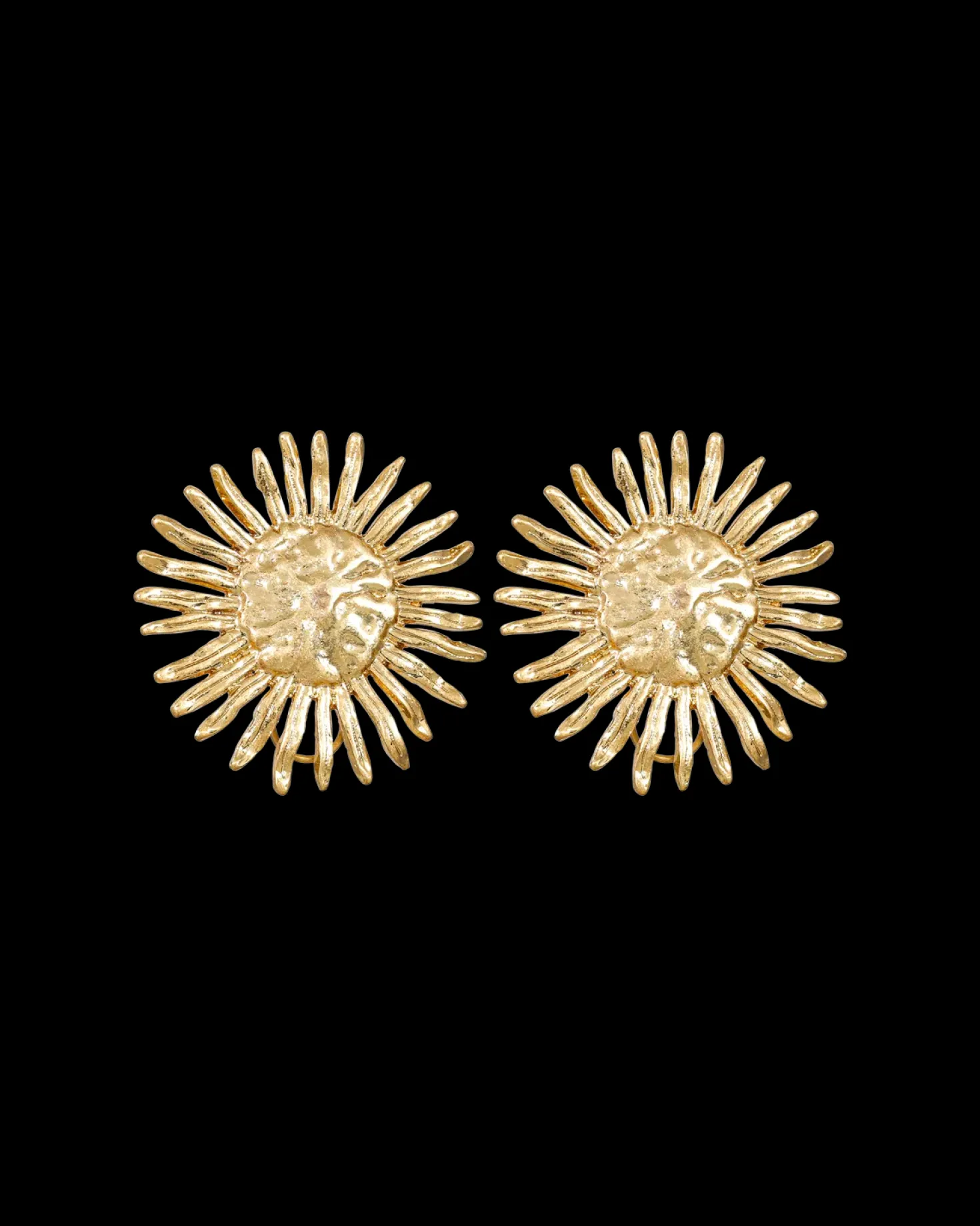 Clous d'oreilles - Golden Sunflower